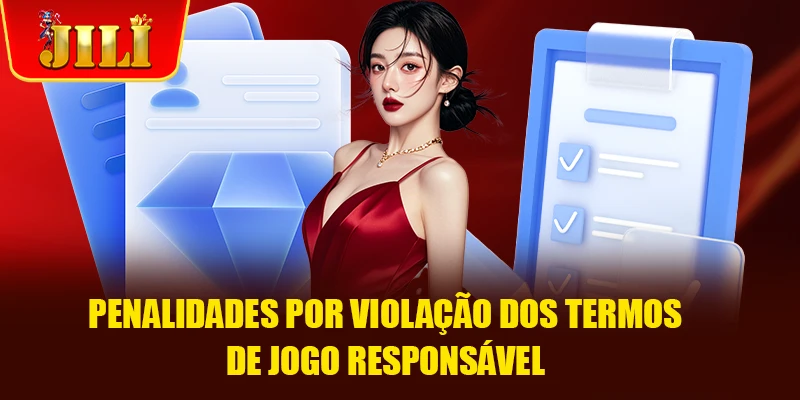 Penalidades por violação dos termos de jogo responsável